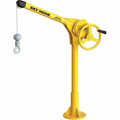 Sky Hook - 500 Lb Steel Lifting Hook Crane - Exact Tooling