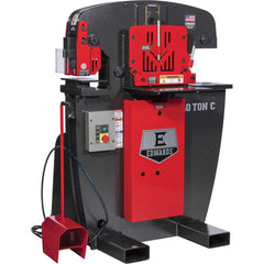 Edwards Manufacturing - Ironworkers; Throat Depth (Inch): 7 ; Punching Pressure (Ton): 40.00 ; Punching Capacity (Inch): 1 diam. in 1/2 Mild Steel ; 90? V. Notching Capacity (Inch): 1 ; 45? Angle Shearing Capacity (Inch): 3x3x1/4 ; 90? Angle Shearing Cap - Exact Tooling