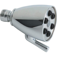 Chicago Faucets - Shower Heads & Accessories; Type: Shower Head w/Brass Ball Joint ; Material: Brass ; GPM: 2.50 ; Face Diameter: 2-7/8 (Inch); Finish/Coating: N/A - Exact Tooling