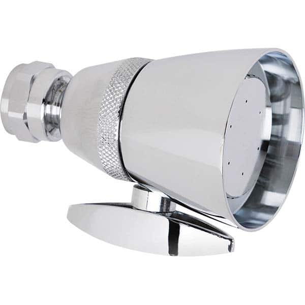 Chicago Faucets - Shower Heads & Accessories; Type: Shower Head w/Brass Ball Joint ; Material: Brass ; GPM: 2.50 ; Face Diameter: 2-1/4 (Inch); Finish/Coating: N/A - Exact Tooling
