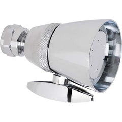Chicago Faucets - Shower Heads & Accessories; Type: Shower Head w/Brass Ball Joint ; Material: Brass ; GPM: 2.50 ; Face Diameter: 2-1/4 (Inch); Finish/Coating: N/A - Exact Tooling