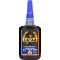 GorillaPro - 50 mL Bottle, Blue, Medium Strength Threadlocker - Exact Tooling