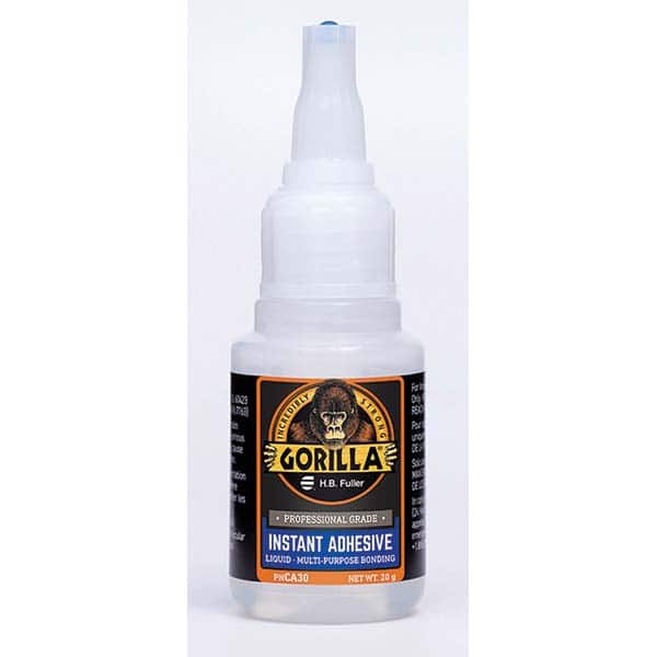 GorillaPro - 20 g Squeeze Bottle Clear Instant Adhesive - Exact Tooling