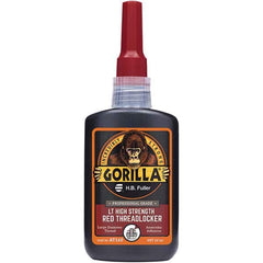 GorillaPro - 50 mL Bottle, Red, High Strength Threadlocker - Exact Tooling