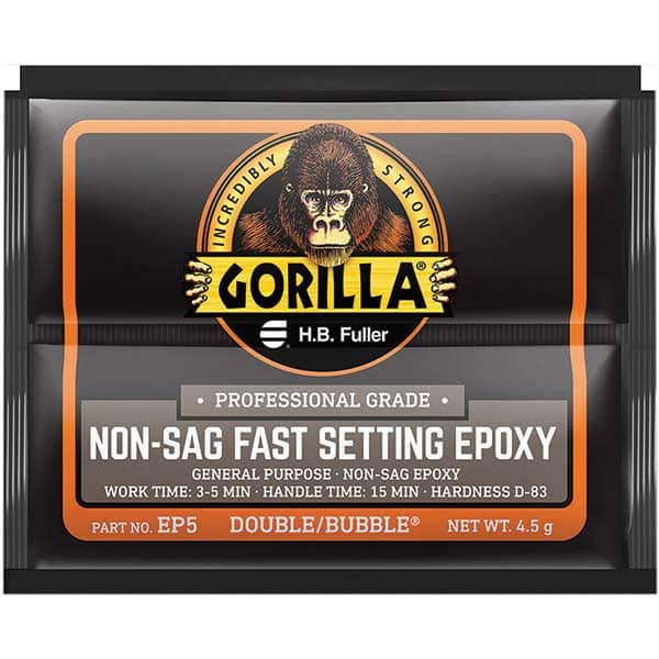 GorillaPro - Smaller than 1 oz. Foil Pack Non-Sag Fast Setting Epoxy - Exact Tooling