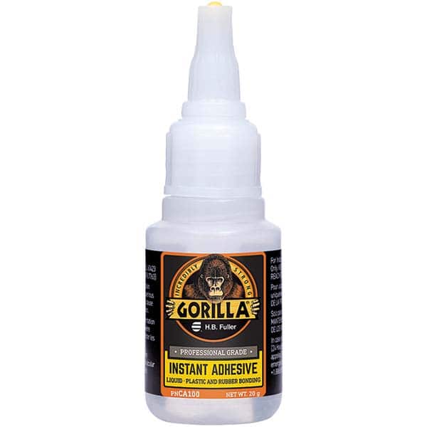 GorillaPro - 20 g Squeeze Bottle Clear Instant Adhesive - Exact Tooling