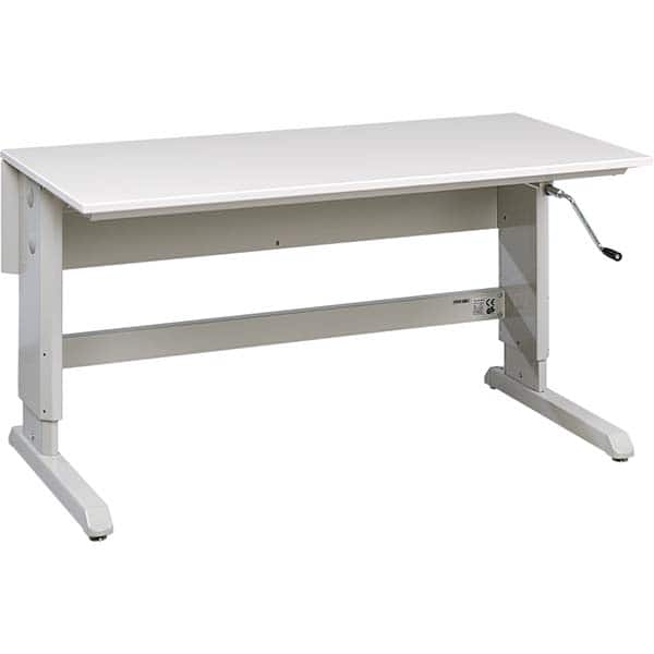 Treston - Stationary Work Benches, Tables Type: Laminate Top Crank Table Top Material: Laminate - Exact Tooling