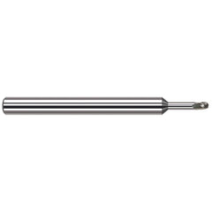 Harvey Tool - Ball End Mills; Mill Diameter (mm): 2.00 ; Mill Diameter (Decimal Inch): 0.0787 ; Number of Flutes: 3 ; Length of Cut (mm): 3.0000 ; Length of Cut (Decimal Inch): 0.1181 ; Material: Solid Carbide - Exact Tooling
