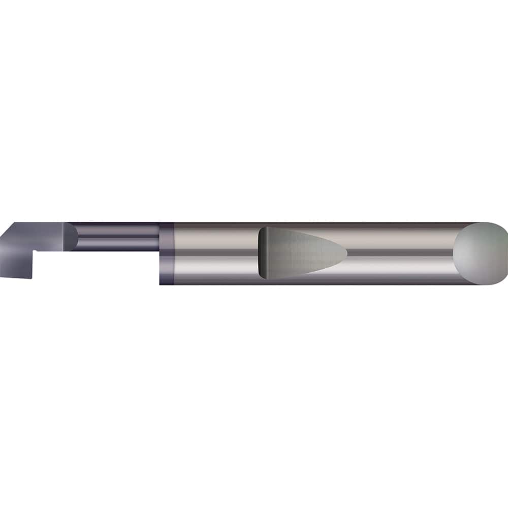 Micro 100 - Boring Bars; Minimum Bore Diameter (Decimal Inch): 0.4600 ; Maximum Bore Depth (Decimal Inch): 1.8000 ; Material: Solid Carbide ; Boring Bar Type: Back Boring ; Shank Diameter (Decimal Inch): 0.5000 ; Shank Diameter (Inch): 1/2 - Exact Tooling