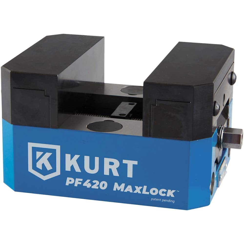 Kurt - Modular Vises & Components; System Compatibility: 5 Axis Workholding Systems ; Product Type: Carvable Vise ; Jaw Width (Inch): 4 ; Jaw Width (Decimal Inch): 4 ; Jaw Height (Inch): 1-1/4 ; Jaw Height (Decimal Inch): 1.2500 - Exact Tooling