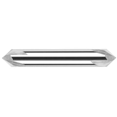 Harvey Tool - 3/8" Diam 90°/90° 2-Flute Double End Solid Carbide Chamfer Mill - Exact Tooling