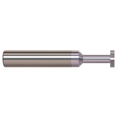 Harvey Tool - 1/8" Cut Diam, 1/64" Cut Width, 1/8" Shank, Straight-Tooth Woodruff Keyseat Cutter - Exact Tooling