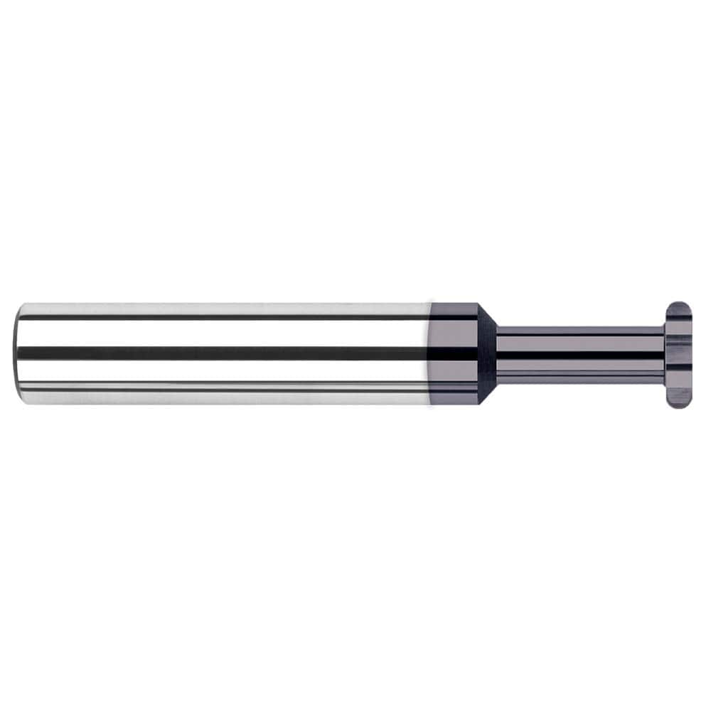Harvey Tool - 1/8" Cut Diam, 1/32" Cut Width, 1/8" Shank, Straight-Tooth Woodruff Keyseat Cutter - Exact Tooling