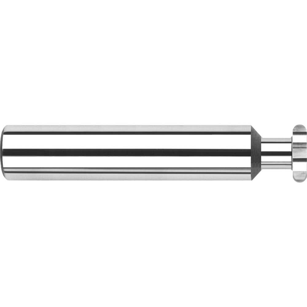 Harvey Tool - 1/2" Cut Diam, 0.1874" Cut Width, 1/2" Shank, Straight-Tooth Woodruff Keyseat Cutter - Exact Tooling