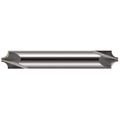 Harvey Tool - 3/8" Radius, 1" Diam, 2 Flute Solid Carbide Corner Rounding End Mill - Exact Tooling