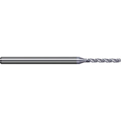 Harvey Tool - #53, 130° Point, Solid Carbide Micro Drill Bit - Exact Tooling