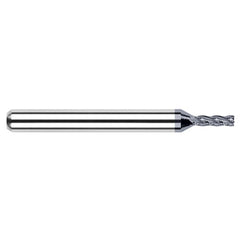 Miniature End Mills - Stub & Standard - 0.1150″ Cutter Diameter × 0.1730″ Length of Cut Carbide Square End Mill, 2 Flutes, AlTiN Coated - Exact Tooling