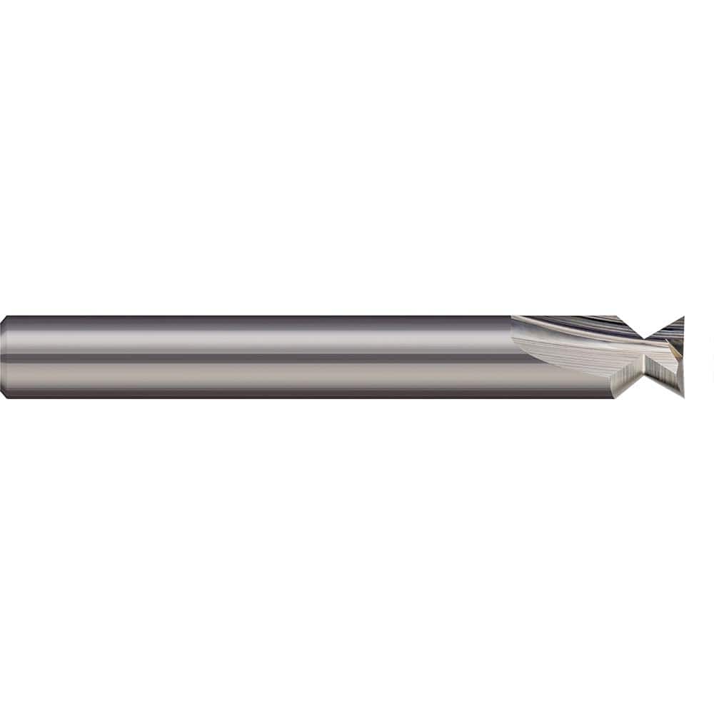 Harvey Tool - 60° 23/64" Cut Diam, 1/8" Cut Width, Solid Carbide Dovetail Cutter - Exact Tooling