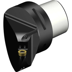 Sandvik Coromant - Modular Turning & Profiling Cutting Unit Heads; System Size: C6 ; Series Name: CoroTurn 107 ; Cutting Direction: Right Hand ; Head Length/Projection (mm): 65.00 ; Insert Style: RCMT ; Internal or External: Internal - Exact Tooling