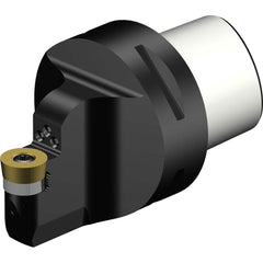 Sandvik Coromant - Modular Turning & Profiling Cutting Unit Heads; System Size: C6 ; Series Name: CoroTurn 107 ; Cutting Direction: Neutral ; Head Length/Projection (mm): 65.00 ; Insert Style: RCMT ; Internal or External: Internal - Exact Tooling