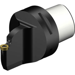 Sandvik Coromant - Modular Turning & Profiling Cutting Unit Heads; System Size: C6 ; Series Name: CoroTurn 107 ; Cutting Direction: Neutral ; Head Length/Projection (mm): 65.00 ; Insert Style: RCMT ; Internal or External: Internal - Exact Tooling