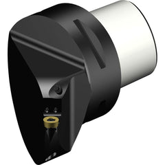 Sandvik Coromant - Modular Turning & Profiling Cutting Unit Heads; System Size: C6 ; Series Name: CoroTurn 107 ; Cutting Direction: Right Hand ; Head Length/Projection (mm): 65.00 ; Insert Style: RCMT ; Internal or External: Internal - Exact Tooling