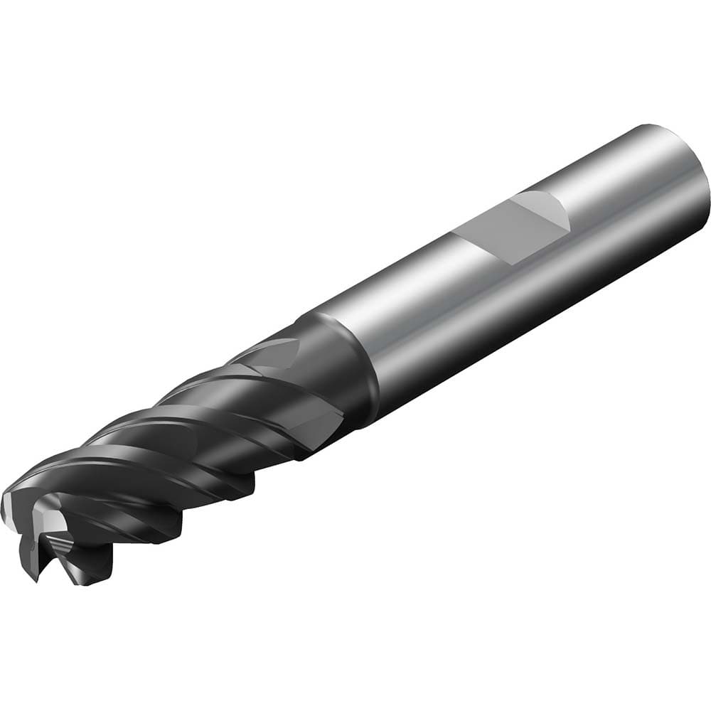 Sandvik Coromant - Corner Radius & Corner Chamfer End Mills; Mill Diameter (mm): 5.00 ; Mill Diameter (Decimal Inch): 0.1970 ; End Type: Corner Radius ; Corner Radius (mm): 0.5 ; Corner Radius (Decimal Inch): 0.02 ; Number of Flutes: 3 - Exact Tooling
