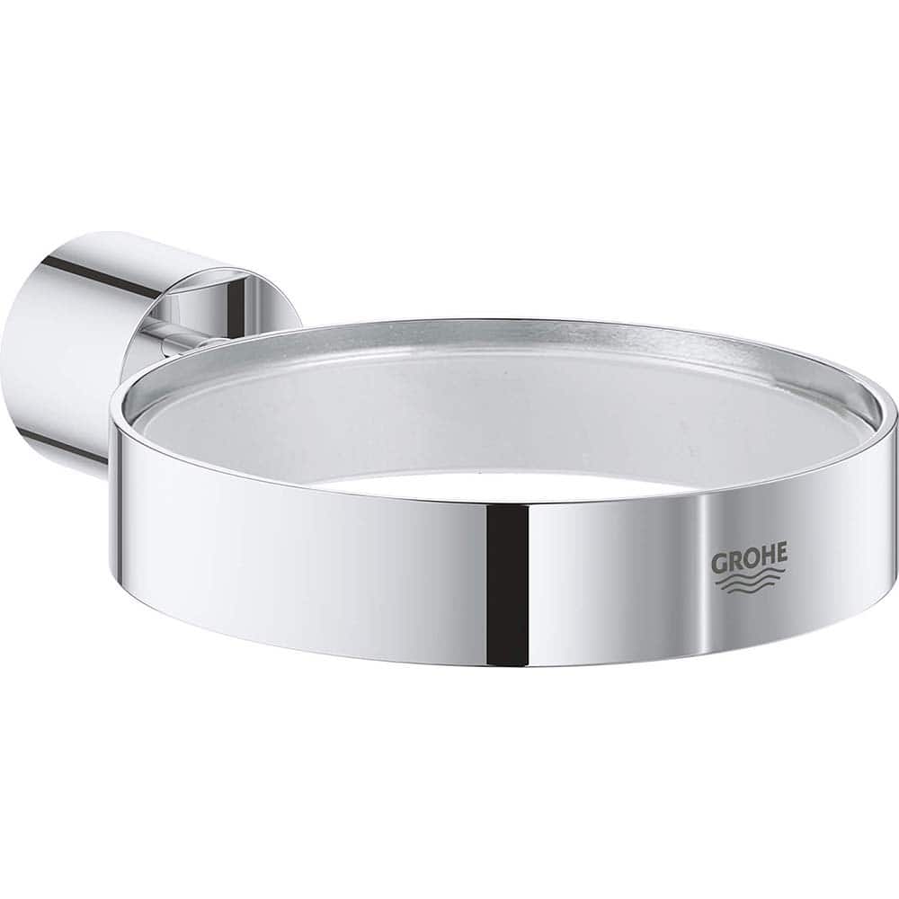 Grohe - Washroom Shelves, Soap Dishes & Towel Holders; Type: Soap Dish Holder ; Material: Metal ; Length (Inch): 6-1/8 ; Width (Inch): 1-3/8 ; Depth (Inch): 6.14 ; Finish/Coating: Chrome - Exact Tooling