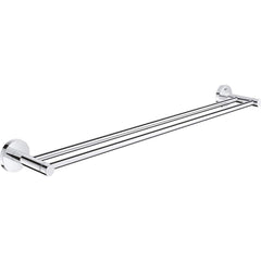 Grohe - Washroom Shelves, Soap Dishes & Towel Holders; Type: Double Towel Bar ; Material: Metal ; Length (Inch): 23.6220 ; Width (Inch): 2-1/8 ; Depth (Inch): 4.13 ; Finish/Coating: Chrome - Exact Tooling