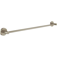 Grohe - Washroom Shelves, Soap Dishes & Towel Holders; Type: Towel Bar ; Material: Metal ; Length (Inch): 23.6000 ; Width (Inch): 2-1/8 ; Depth (Inch): 2.3622 ; Finish/Coating: Brushed; Nickel - Exact Tooling