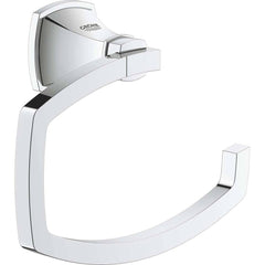 Grohe - Washroom Shelves, Soap Dishes & Towel Holders; Type: Toilet Paper Holder ; Material: Metal ; Length (Inch): 6.125 ; Width (Inch): 1.75 ; Depth (Inch): 2.28 ; Finish/Coating: Chrome - Exact Tooling