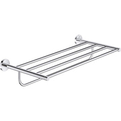 Grohe - Washroom Shelves, Soap Dishes & Towel Holders; Type: Towel Rack ; Material: Metal ; Length (Inch): 21.6535 ; Width (Inch): 4-3/8 ; Depth (Inch): 10.62 ; Finish/Coating: Chrome - Exact Tooling
