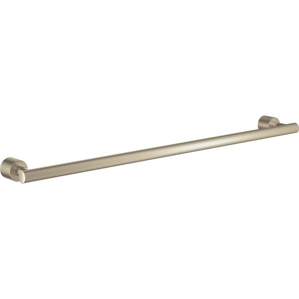 Grohe - Washroom Shelves, Soap Dishes & Towel Holders; Type: Towel Ring ; Material: Metal ; Length (Inch): 24 ; Width (Inch): 1-3/8 ; Depth (Inch): 3.14961 ; Finish/Coating: Brushed; Nickel - Exact Tooling