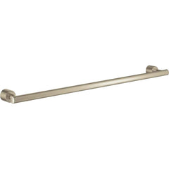 Grohe - Washroom Shelves, Soap Dishes & Towel Holders; Type: Towel Ring ; Material: Metal ; Length (Inch): 24 ; Width (Inch): 1-3/8 ; Depth (Inch): 3.14961 ; Finish/Coating: Brushed; Nickel - Exact Tooling