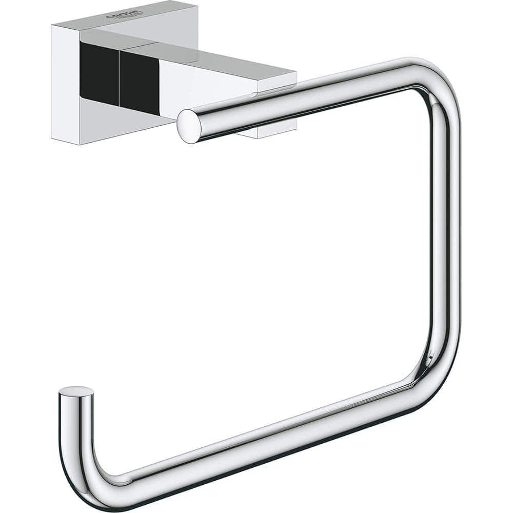 Grohe - Washroom Shelves, Soap Dishes & Towel Holders; Type: Toliet Paper Holder ; Material: Metal ; Length (Inch): 5-2/5 ; Width (Inch): 1.75 ; Depth (Inch): 2.36 ; Finish/Coating: Chrome - Exact Tooling