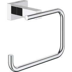 Grohe - Washroom Shelves, Soap Dishes & Towel Holders; Type: Toliet Paper Holder ; Material: Metal ; Length (Inch): 5-2/5 ; Width (Inch): 1.75 ; Depth (Inch): 2.36 ; Finish/Coating: Chrome - Exact Tooling