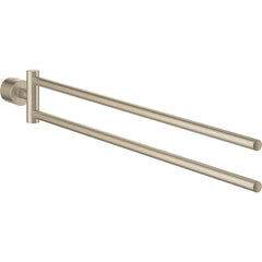 Grohe - Washroom Shelves, Soap Dishes & Towel Holders; Type: Towel Bar ; Material: Metal ; Length (Inch): 21-3/4 ; Width (Inch): 2.75 ; Depth (Inch): 1.37 ; Finish/Coating: Brushed; Nickel - Exact Tooling