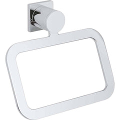 Grohe - Washroom Shelves, Soap Dishes & Towel Holders; Type: Towel Ring ; Material: Metal ; Length (Inch): 7 1/2 ; Width (Inch): 6-1/8 ; Depth (Inch): 3.66 ; Finish/Coating: Chrome - Exact Tooling