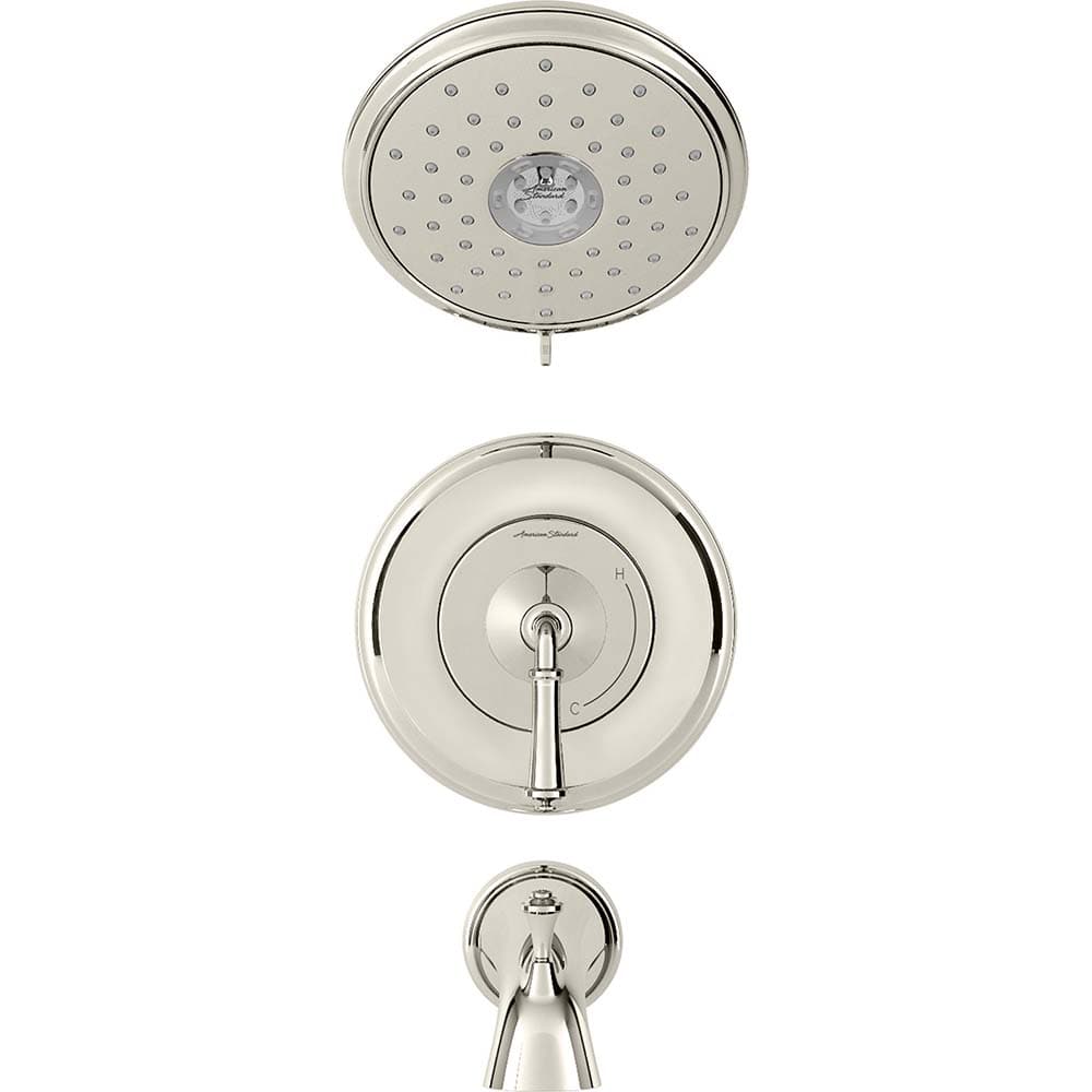 American Standard - Tub & Shower Faucets; Type: Bath and Shower Trim kit ; Style: Delancey ; Design: Ceramic Mixing Cartridge ; Material: Metal ; Handle Type: Lever ; Handle Material: Metal - Exact Tooling