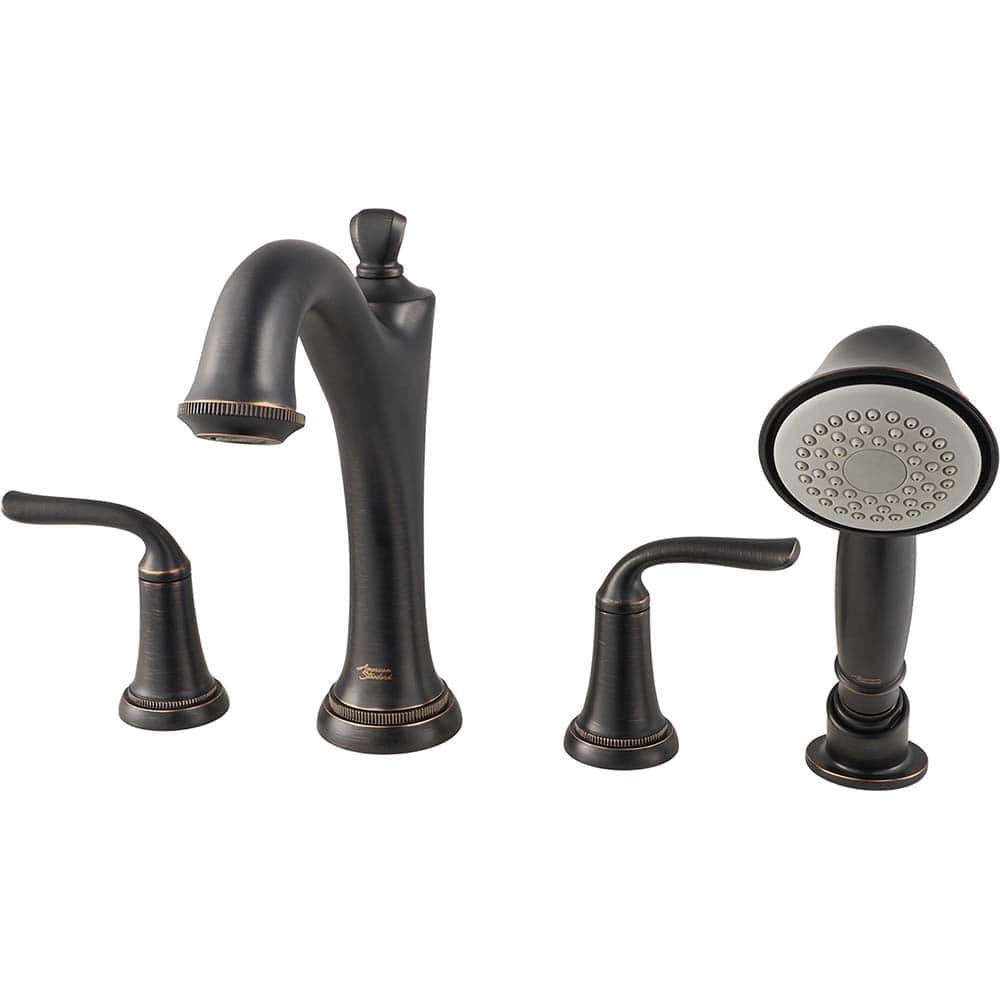 American Standard - Tub & Shower Faucets; Type: Tub Faucet with personal shower ; Style: Patience ; Design: Ceramic Mixing Cartridge ; Material: Brass ; Handle Type: Lever ; Handle Material: Metal - Exact Tooling