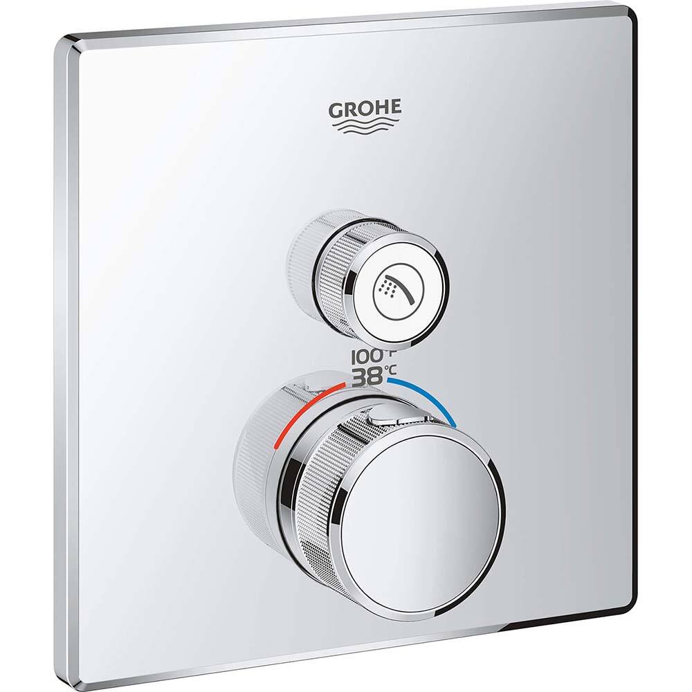 Grohe - Tub & Shower Faucets; Type: Valve Only Trim kit ; Style: Grohtherm Smartcontrol ; Design: Check Valve ; Material: Metal ; Handle Type: Knob ; Handle Material: Metal - Exact Tooling