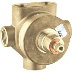 Grohe - Tub & Shower Faucets; Type: Rough-in valve ; Style: Non Rapido ; Design: 3-Way ; Material: Brass ; Handle Type: No Handle ; Handle Material: Non-Metallic - Exact Tooling