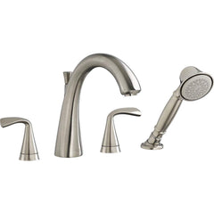 American Standard - Tub & Shower Faucets; Type: Tub Faucet with personal shower ; Style: Fluent ; Design: Ceramic Mixing Cartridge ; Material: Brass ; Handle Type: Lever ; Handle Material: Metal - Exact Tooling