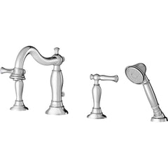 American Standard - Tub & Shower Faucets; Type: Tub Faucet with personal shower ; Style: Quentin ; Design: Ceramic Mixing Cartridge ; Material: Brass ; Handle Type: Lever ; Handle Material: Metal - Exact Tooling