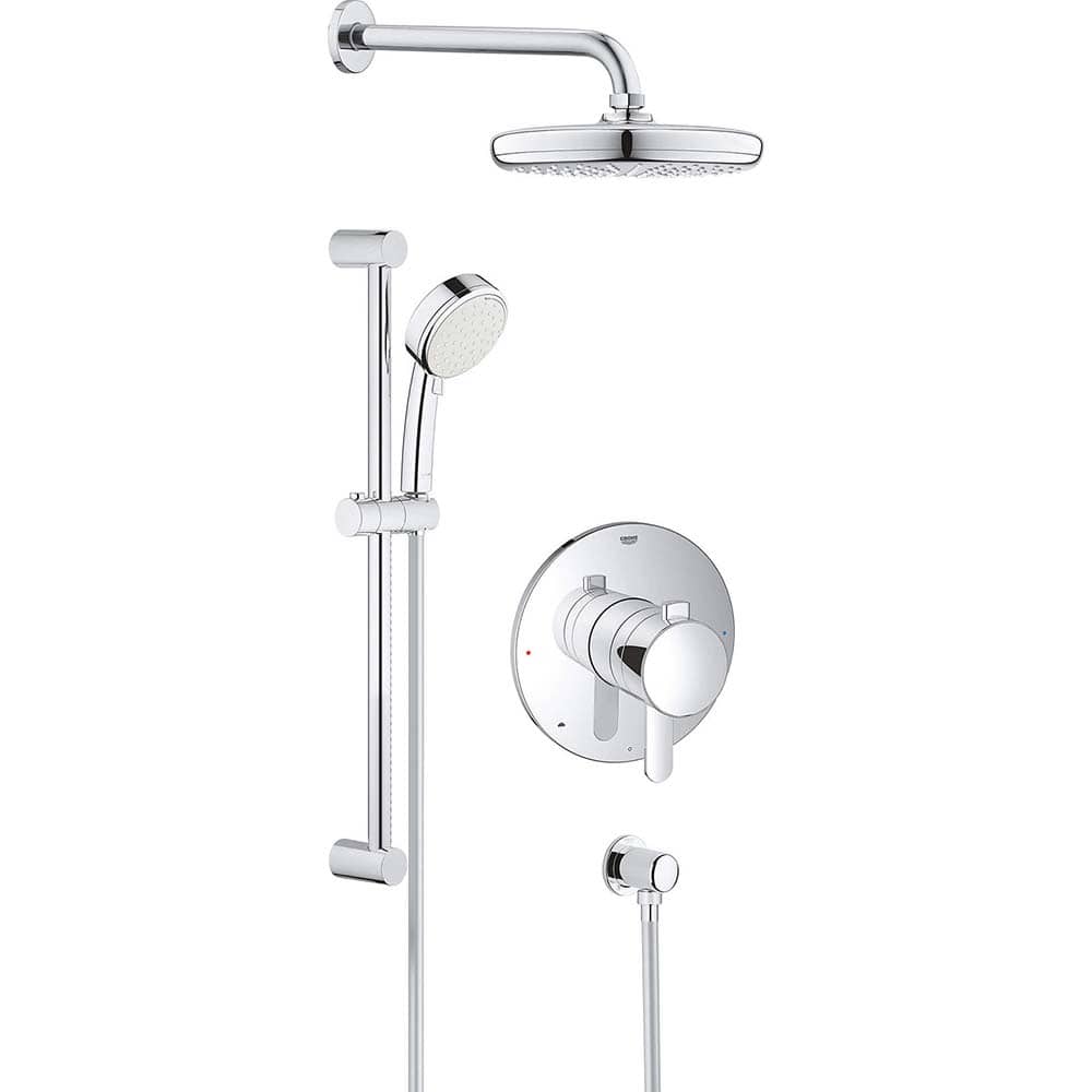 Grohe - Tub & Shower Faucets; Type: Shower System ; Style: Europlus ; Design: Check Valve ; Material: Metal ; Handle Type: Lever ; Handle Material: Metal - Exact Tooling