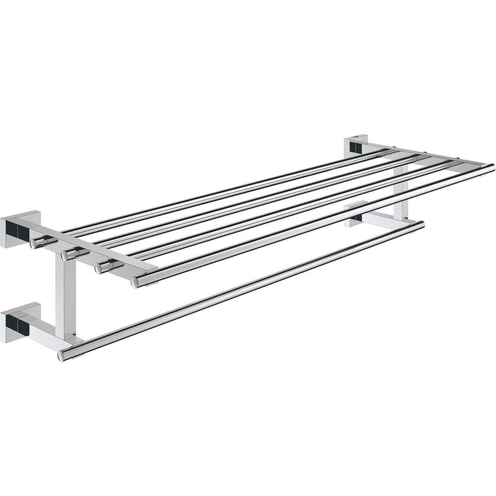 Grohe - Washroom Shelves, Soap Dishes & Towel Holders; Type: Multi-towel rack ; Material: Metal ; Length (Inch): 22 ; Width (Inch): 3-7/8 ; Depth (Inch): 8.26772 ; Finish/Coating: Chrome - Exact Tooling