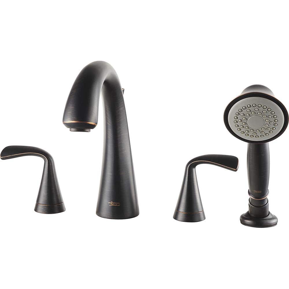 American Standard - Tub & Shower Faucets; Type: Tub Faucet with personal shower ; Style: Fluent ; Design: Ceramic Mixing Cartridge ; Material: Brass ; Handle Type: Lever ; Handle Material: Metal - Exact Tooling