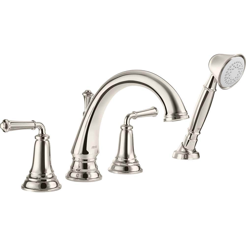 American Standard - Tub & Shower Faucets; Type: Tub Faucet with personal shower ; Style: Delancey ; Design: Ceramic Mixing Cartridge ; Material: Brass ; Handle Type: Lever ; Handle Material: Metal - Exact Tooling