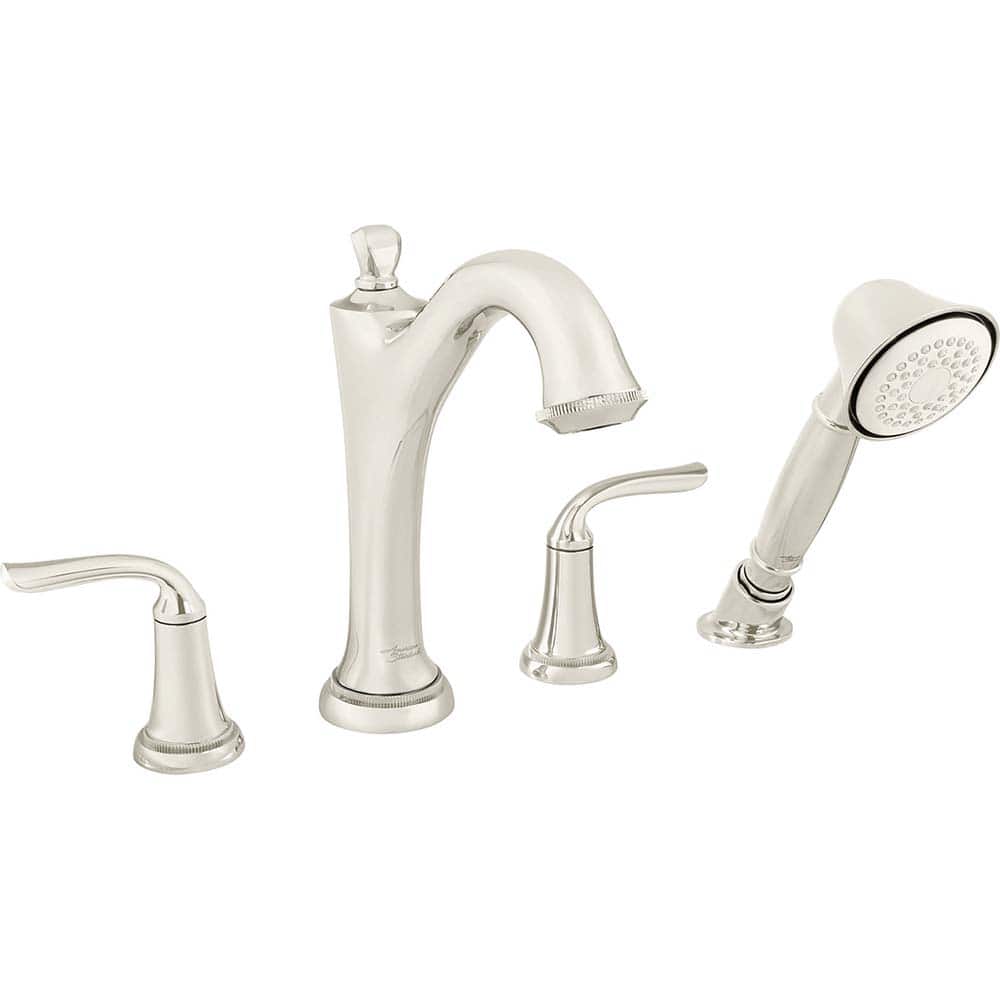 American Standard - Tub & Shower Faucets; Type: Tub Faucet with personal shower ; Style: Patience ; Design: Ceramic Mixing Cartridge ; Material: Brass ; Handle Type: Lever ; Handle Material: Metal - Exact Tooling