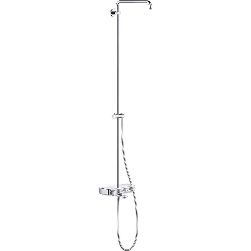 Grohe - Tub & Shower Faucets; Type: Shower System ; Style: Euphoria ; Design: Assembled Package ; Material: Metal ; Handle Type: Knob ; Handle Material: Metal - Exact Tooling